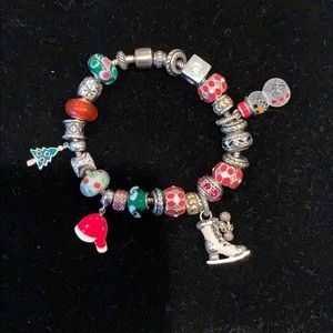 Christmas themed bracelet